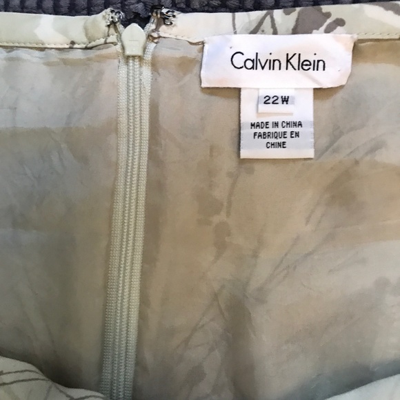 Calvin Klein 100% Silk Faux Wrap Skirt Sz 22W - Picture 4 of 8
